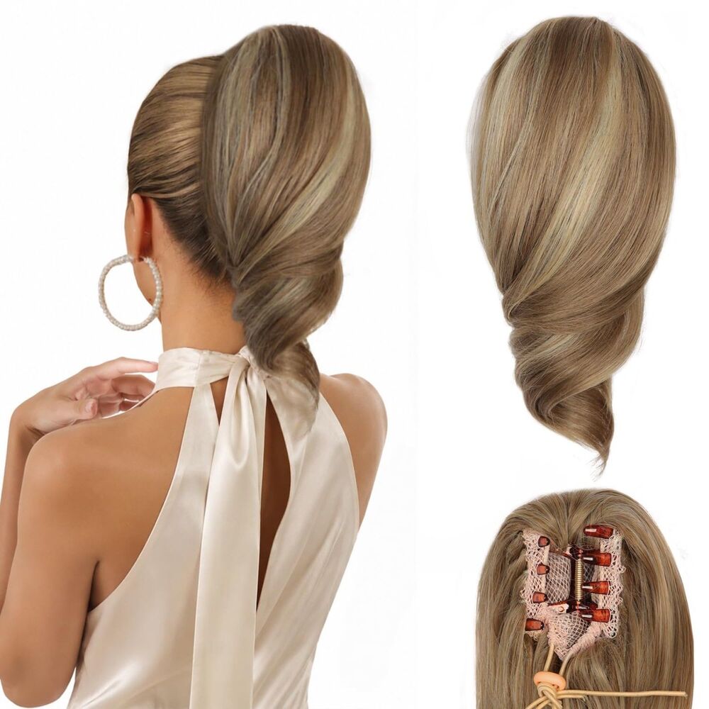 12 Inch Short Ponytail Extension, Curly Pony Tail, 18A-205H004
